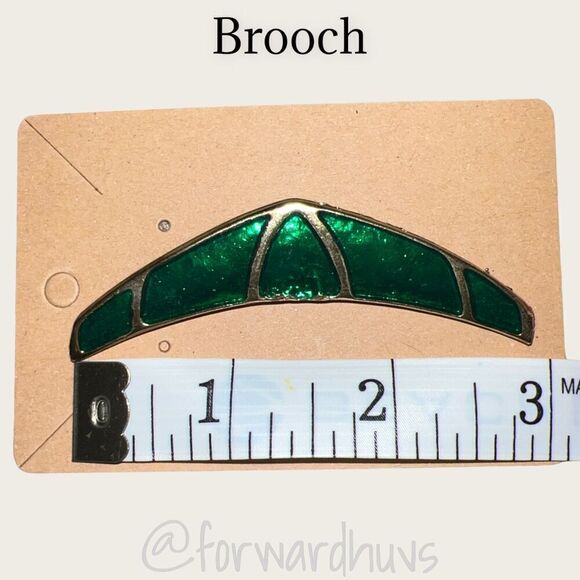 3” Enamel and Gold Tone Brooch - Picture 6 of 7